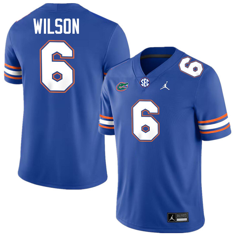 #6 Dallas Wilson Gators Jersey,Florida Gators College Football Jerseys Stitched-Royal